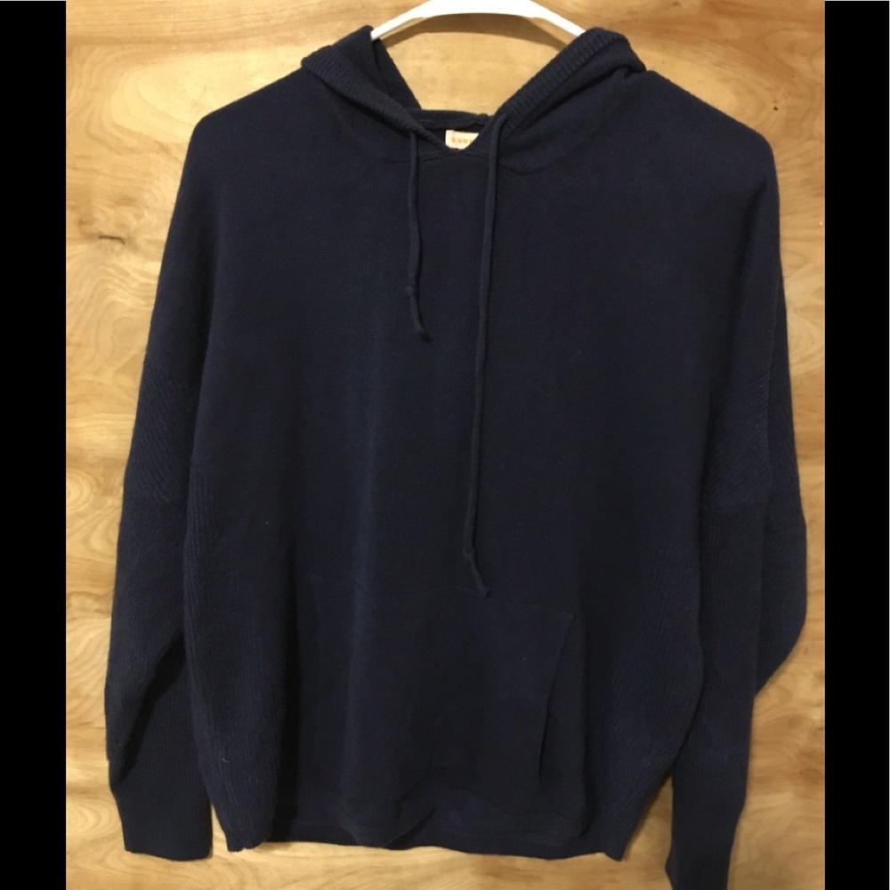 Sweet Romeo medium drawstring hoodie sweater blue